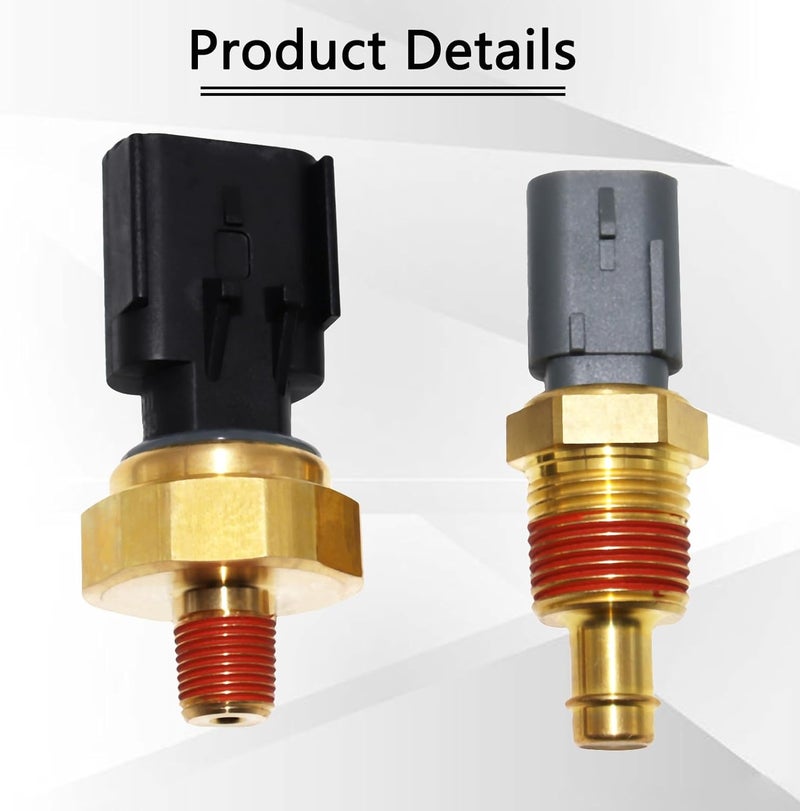 KEJSTED 2 Pack Engine Oil Pressure Sensor Sender Switch & Coolant Temperature Sensor 5149062AA 5149077AB Compatible with Chrysler Aspen Pacifica Jeep Grand Cherokee Dodge Avenger Ram 1500 2500 3500 - Image 3